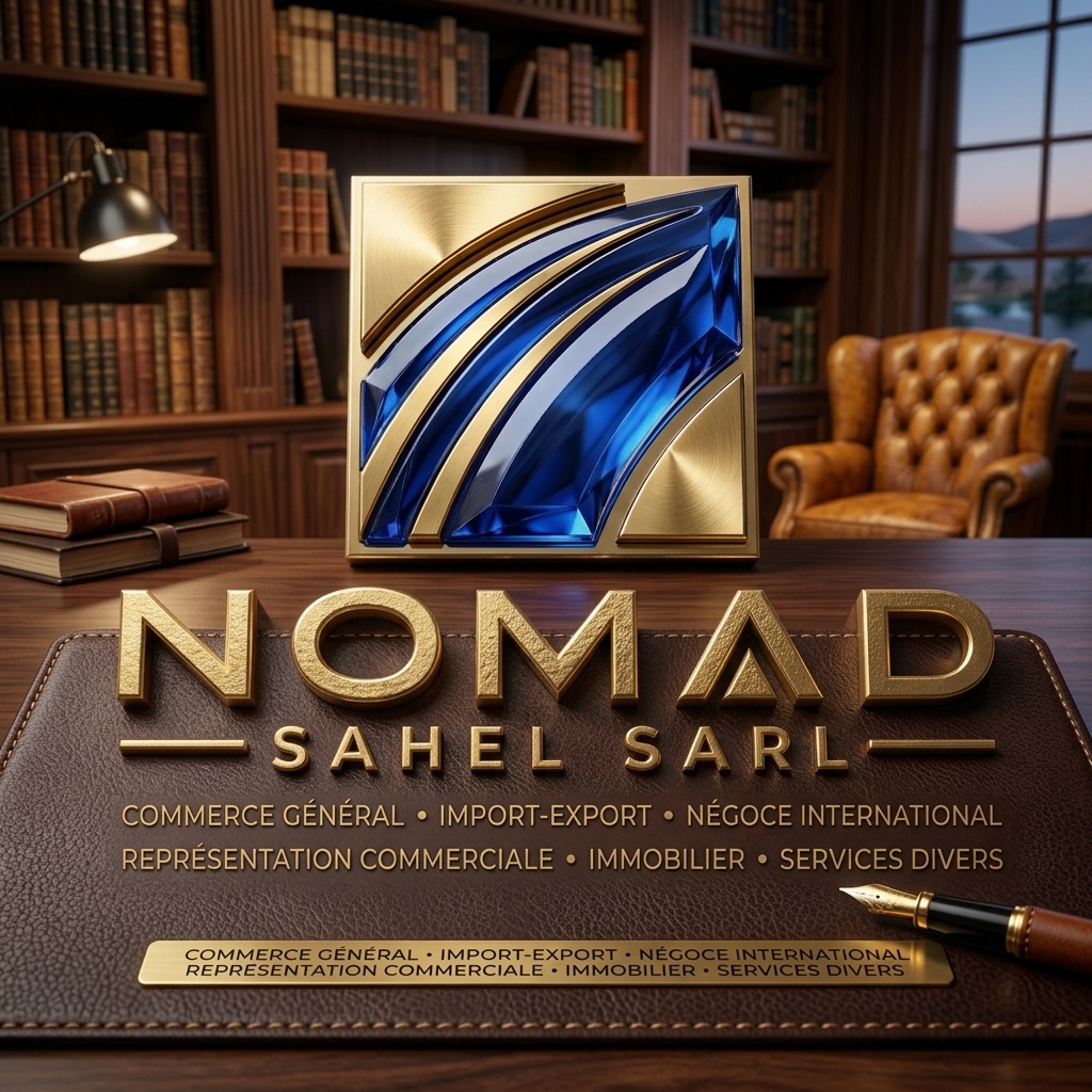 Univers visuel NOMAD SAHEL — identité commerciale et institutionnelle